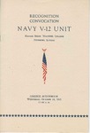 Recognition Convocation Navy V-12 Unit