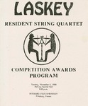 Laskey Resident String Quartet, Competition Awards Program by Pittsburg State University