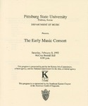 The Early Music Consort by Pittsburg State University