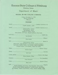 Recital of Pre-college students by Kansas State College of Pittsburg