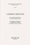 A Spring Triptych by Kansas State Teachers College