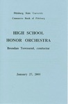 High School Honor Orchestra Brendan Townsend, conductor