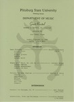Guest Recital by Herbert A. Matthys, Jr., Clarinet assisted by John Krebs, Piano