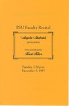 PSU Faculty Recital by Pittsburg State University