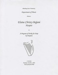 Elaine Christy Bejjani Harpist in A program of works for Harp by Harpists