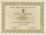 Certificate of Appreciation by Kansas State College of Pittsburg