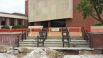 Sidewalk Construction in Front of Library by Susan Johns-Smith