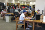 1st Floor: Students at Computers by Susan Johns-Smith