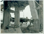 1943-1945; Bombed building with two Douglas A-21 Havoc bombers by Unknown