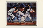 014 Brett, George Kansas City Royals-The Quest 1980 postcard by Ted Watts