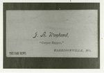 F 279 J. A. Wayland Business Card, "The Cass News" by Unknown