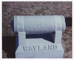 F 281 Etta Bevan Wayland headstone, Osgood, Indiana by Unknown