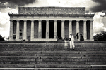 A Walk Down the Steps at the Lincoln Memorial by Addison Hinterweger